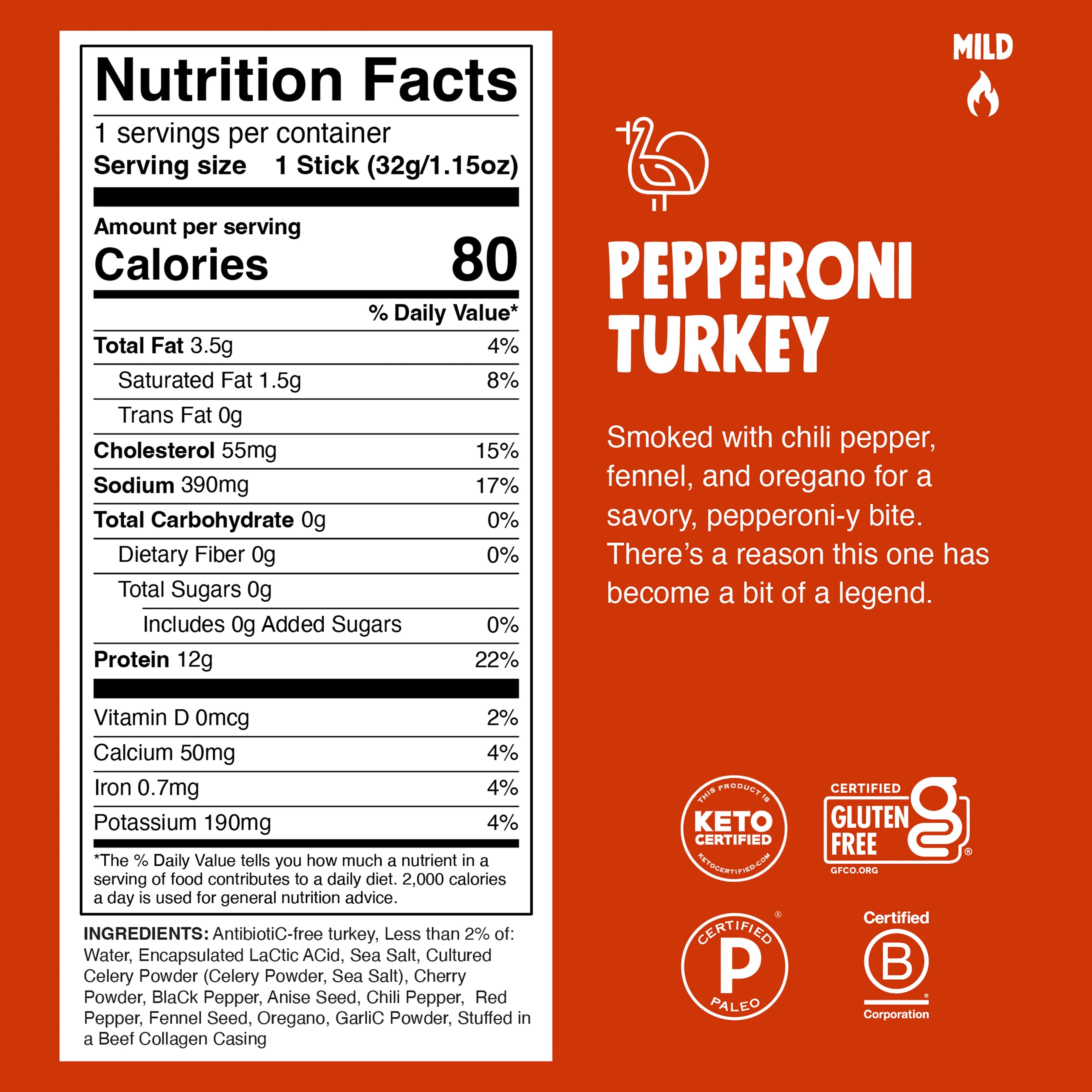 Pepperoni Seasoned Turkey